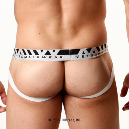 [M2W] Pima Cotton Jock Strap White (3001-00)