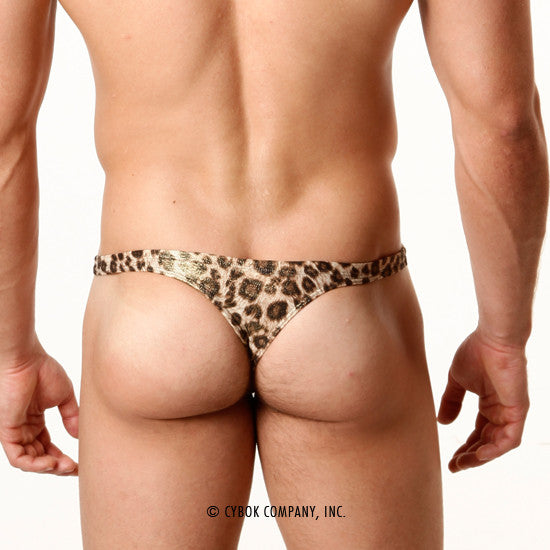 [M2W] Metalic Leopard Gold Thong (6002-60)