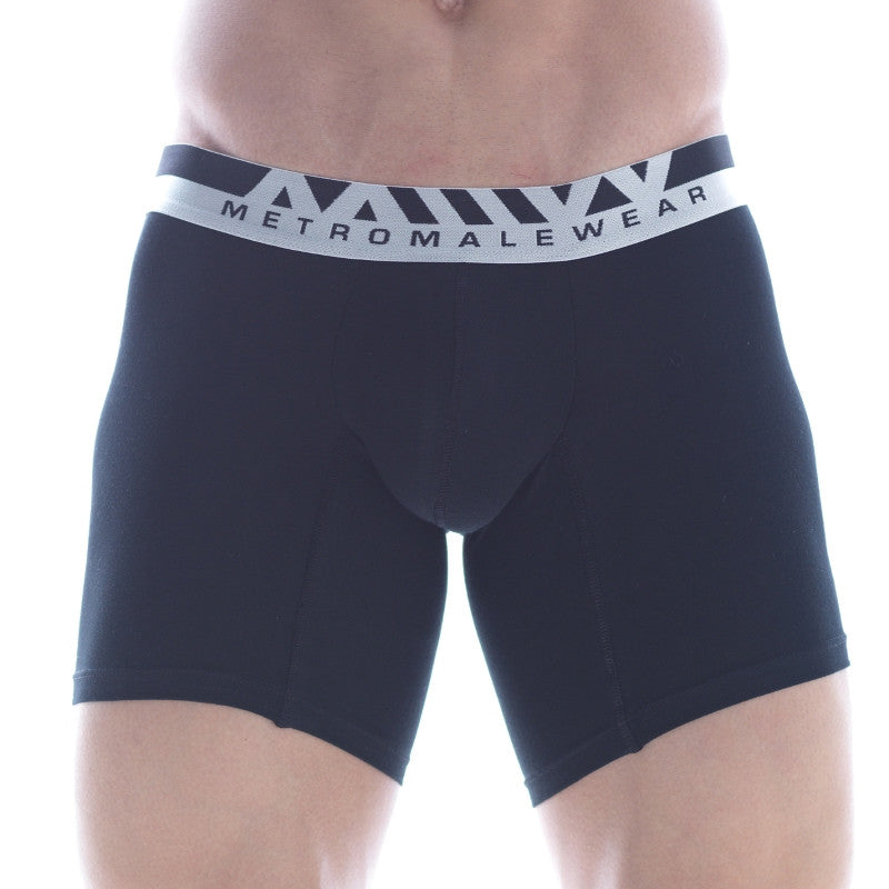 [M2W] Cotton Mid Boxer 10Inch Black (3023-20)