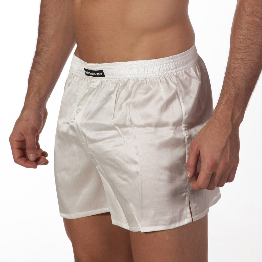 [M2W] Silk Satin Boxer White (S33-00)