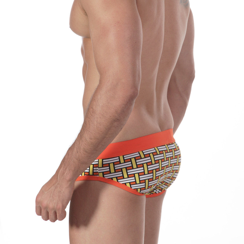 [M2W] Orange Colander Swim Brief (4916-32)