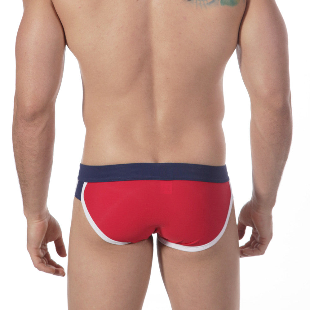 [M2W] Split Swim Brief RED (4923-12)