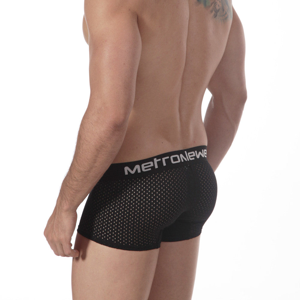 [M2W]Active Mesh Short Boxer Black 7Inch (3022-51)