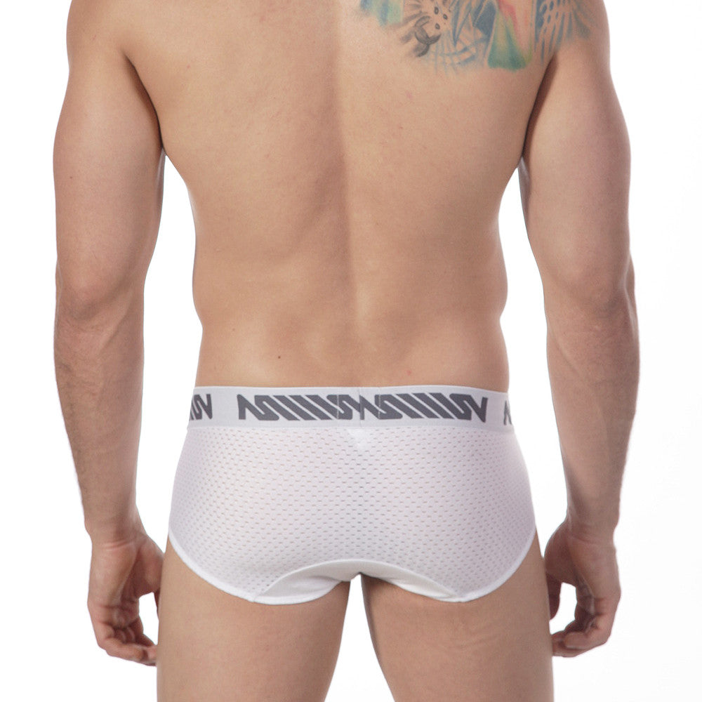 [M2W]Active Mesh Hip Brief White (5006-00)