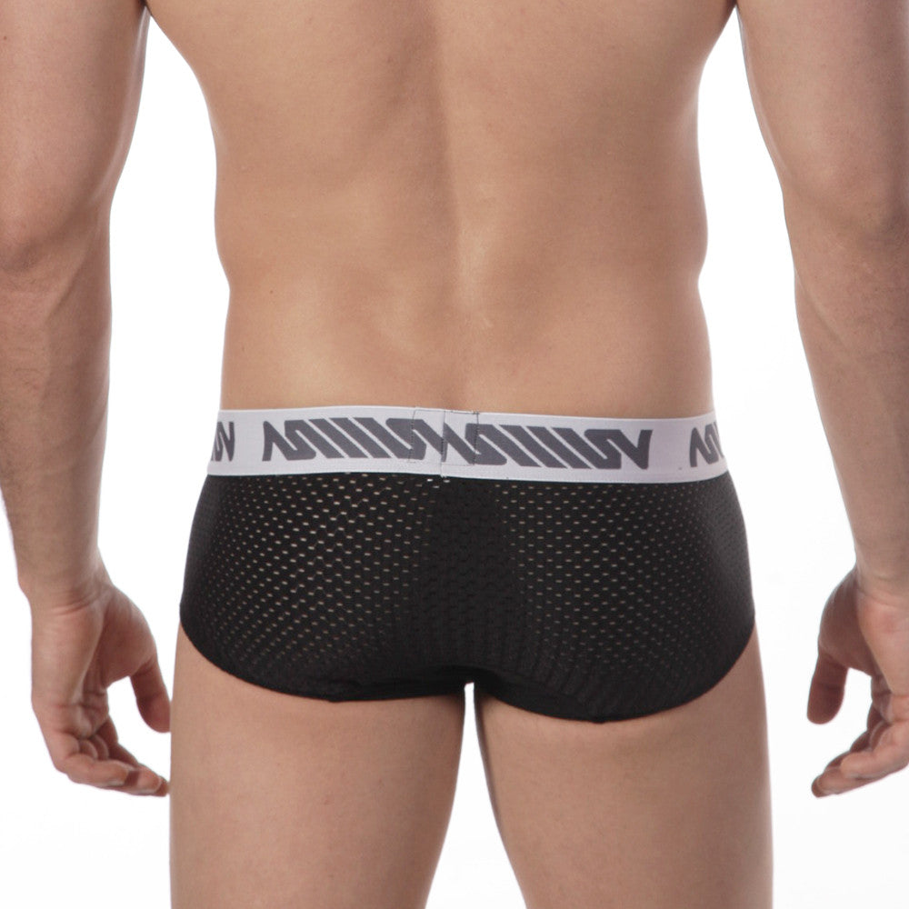 [M2W]Active Mesh Hip Brief Black (5006-20)