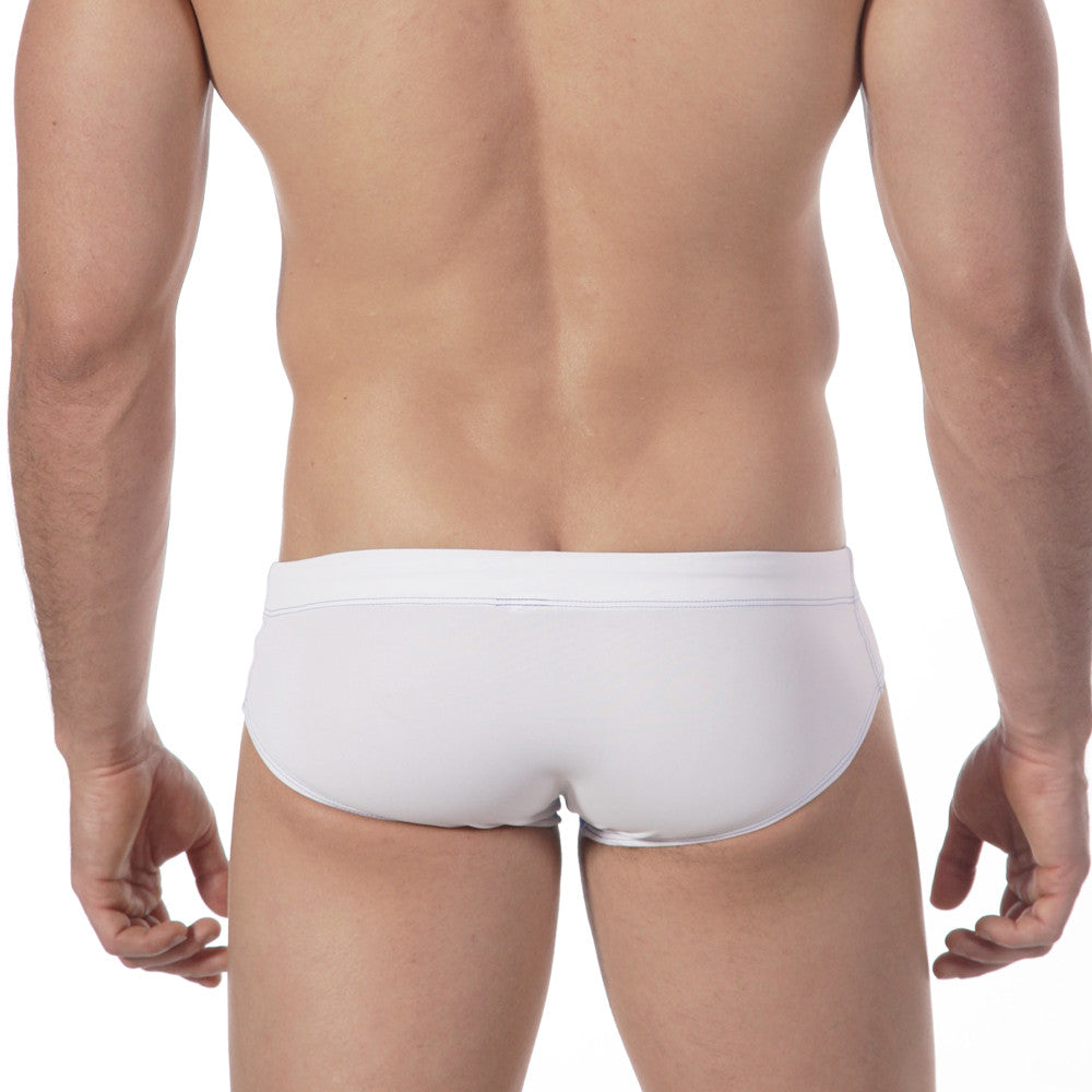 [M2W]Aqua White Swim Brief (4917-00)