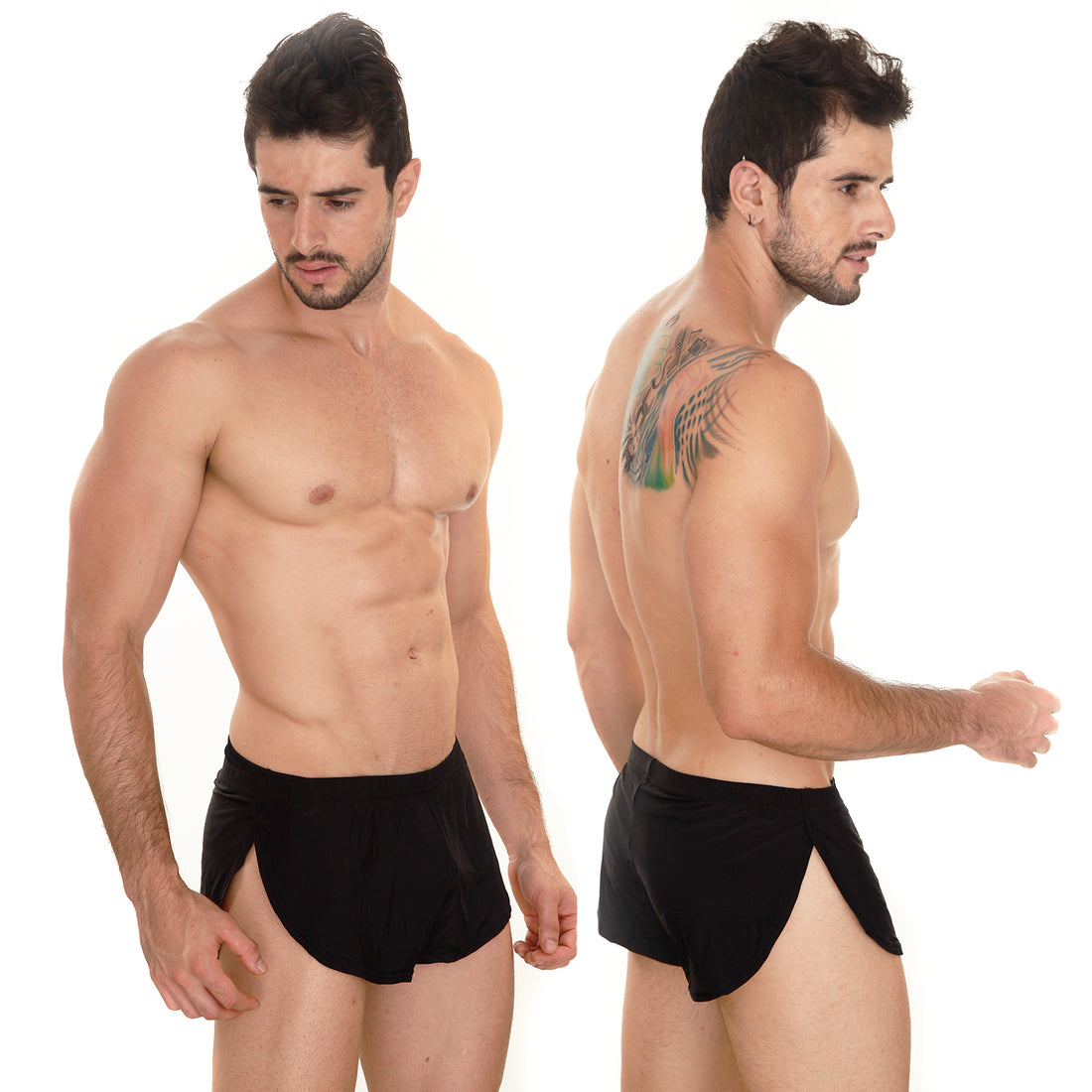 [M2W] Lounge Split Boxer Black (2008-20)