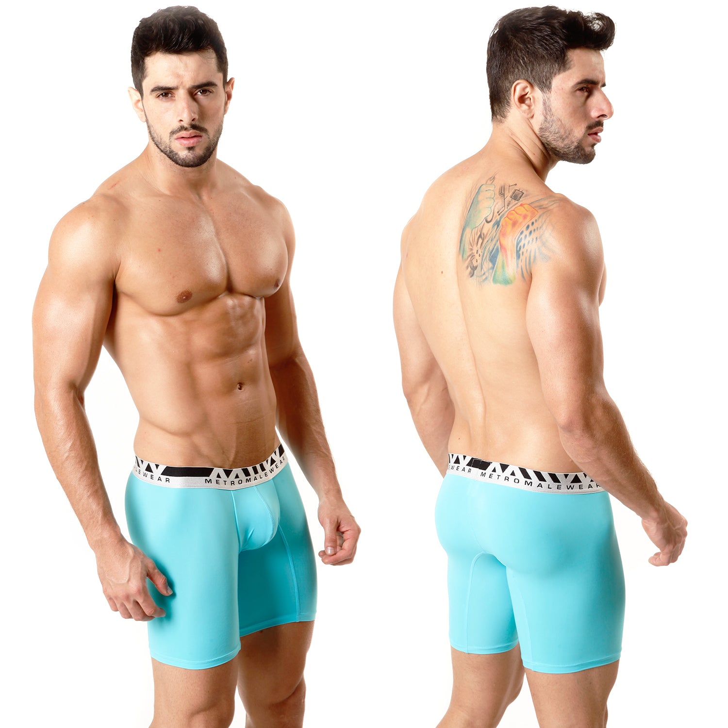 [M2W] Microfiber Mid Boxer 10Inch Turquoise (2023-08)