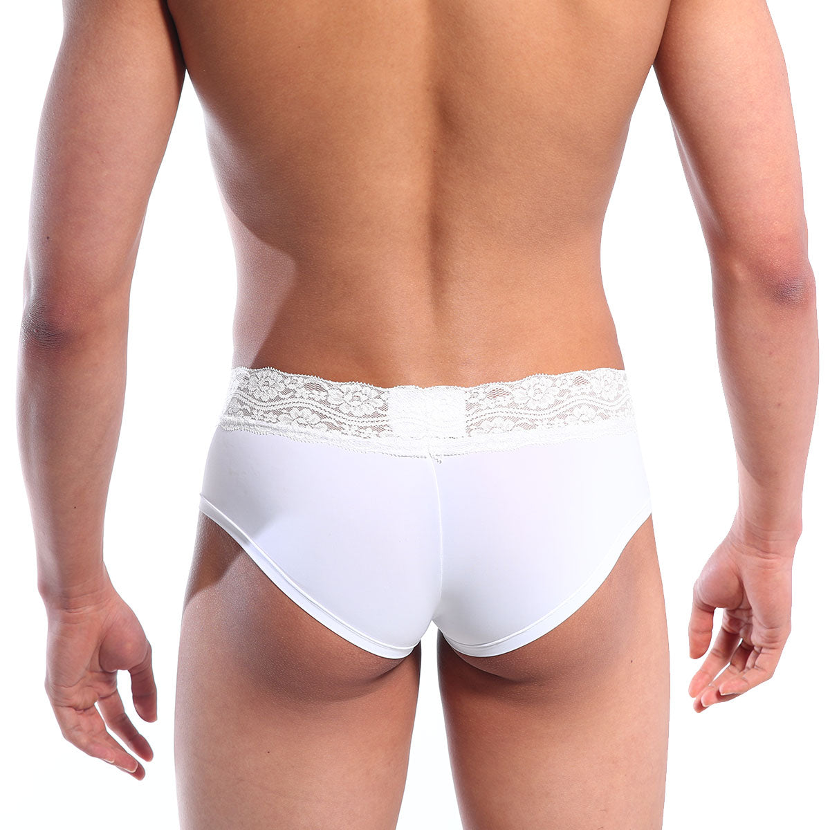 [M2W] Mini Cheek Boxer Lace White (2025-70)