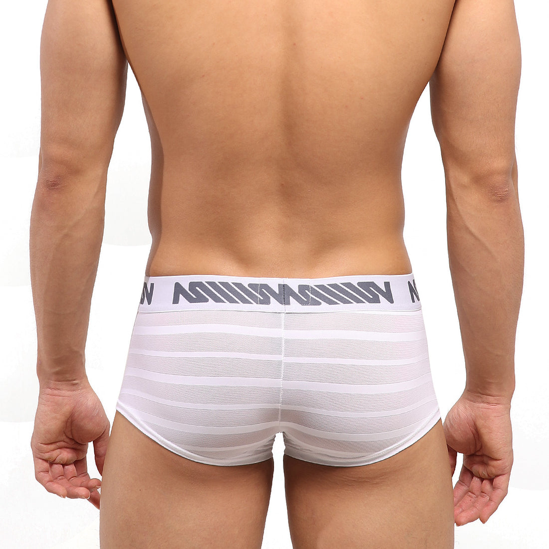 [M2W] Short Boxer Stripe White (2026-53)