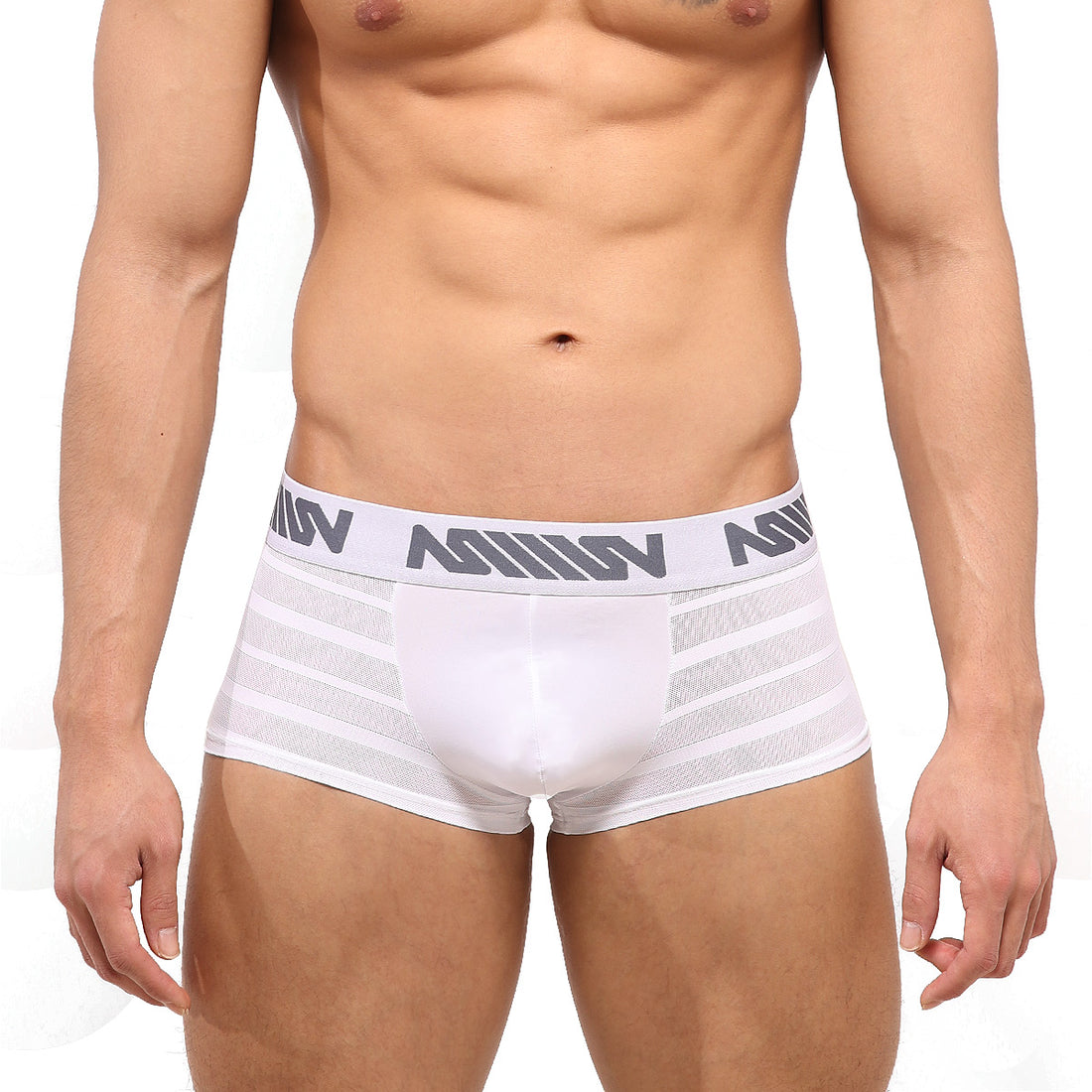 [M2W] Short Boxer Stripe White (2026-53)