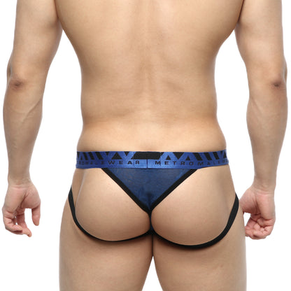 [M2W] Jacquard Jockstraps Royal (2901-18)