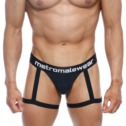 [M2W] Garter Thong Black (2912-21)