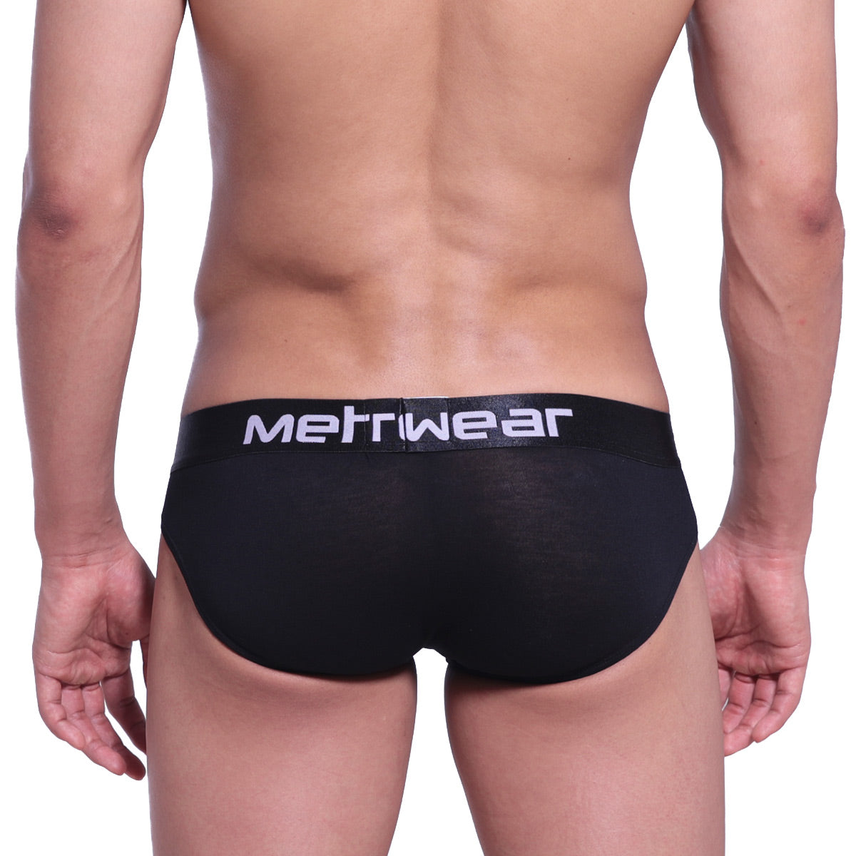 [M2W] Cotton Pouch Hip Brief Black (3003-20)