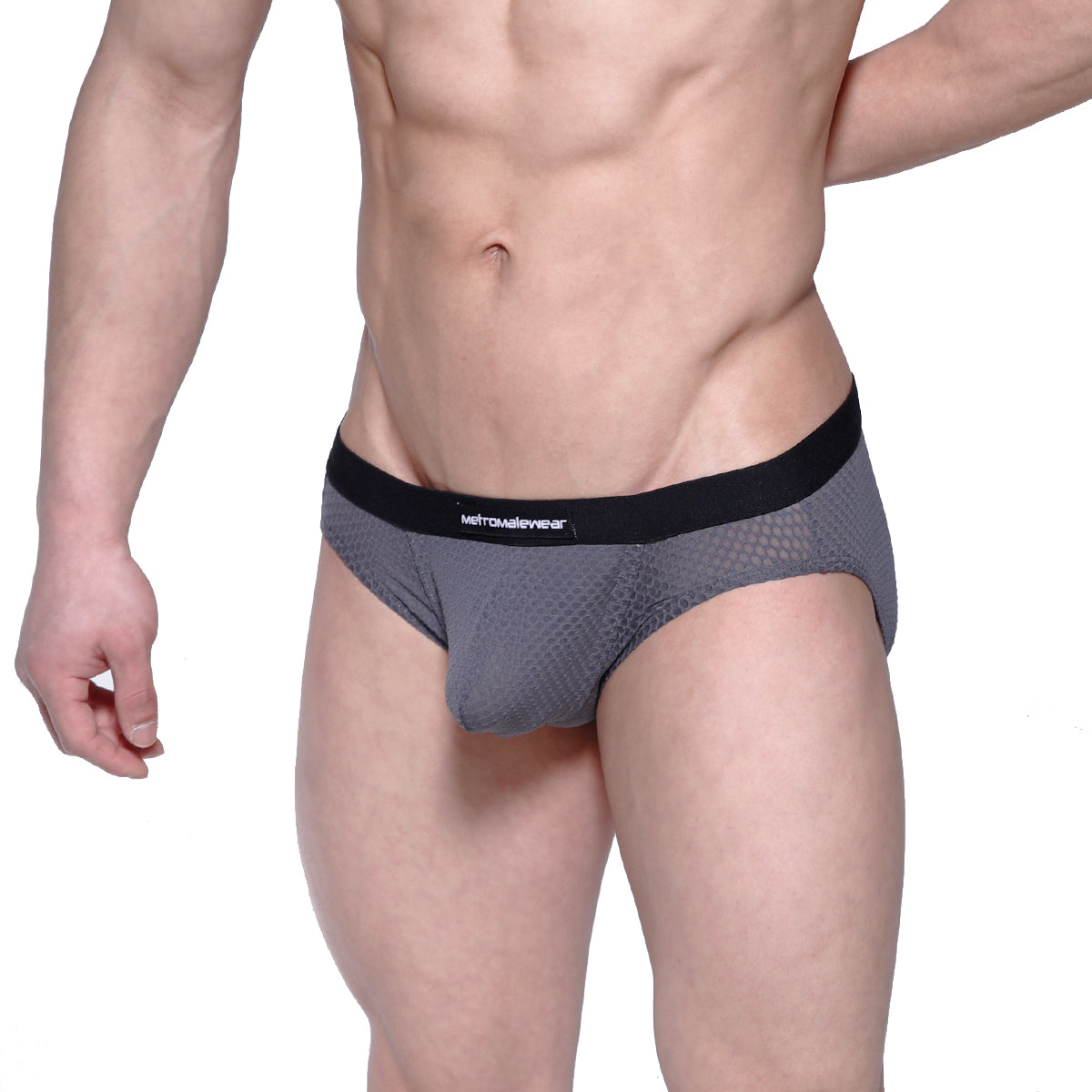 [M2W] Max Hip Brief Gray Mesh (3003-72)