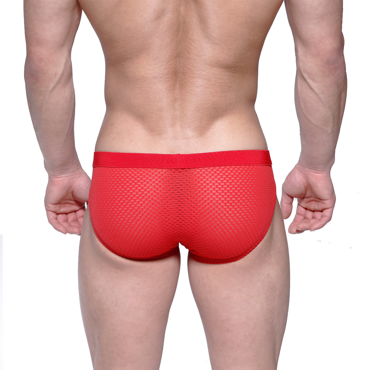 [M2W] Max Hip Brief Red Mesh (3003-73)