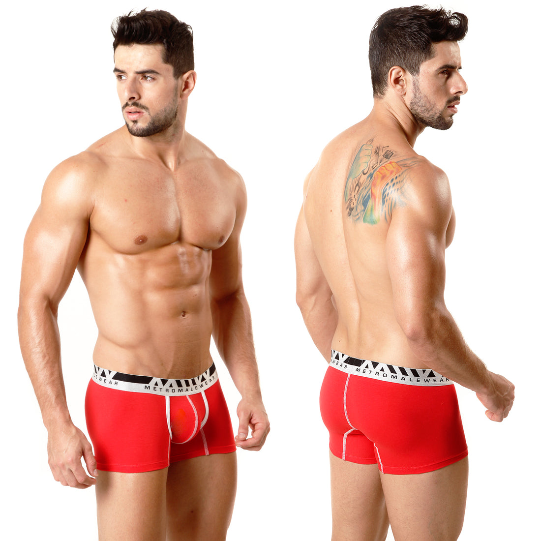 [M2W] Cotton Short Boxer RED 7Inch (3022-12)