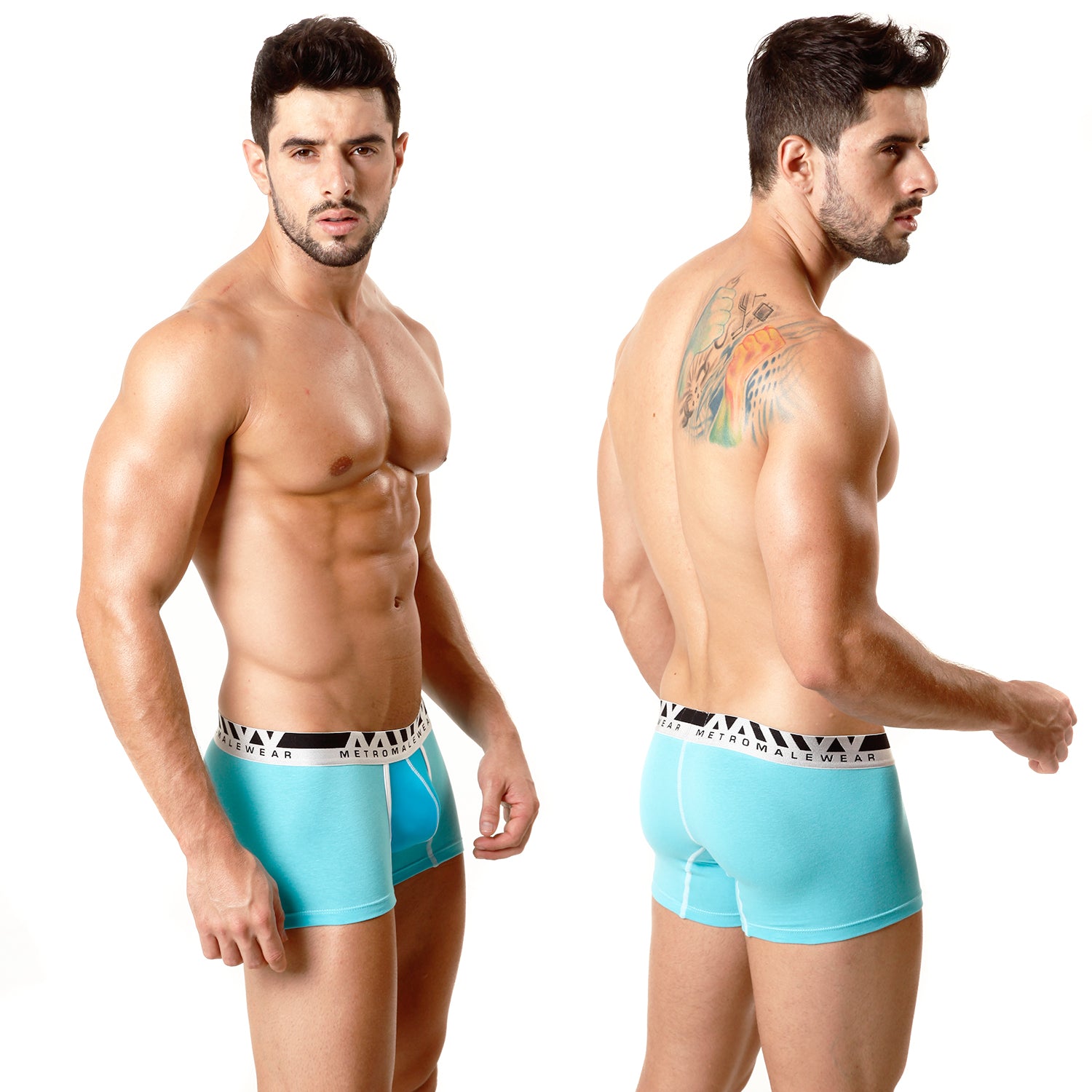 [M2W] Tricolor Short Boxer Sky 7Inch (3022-C08)