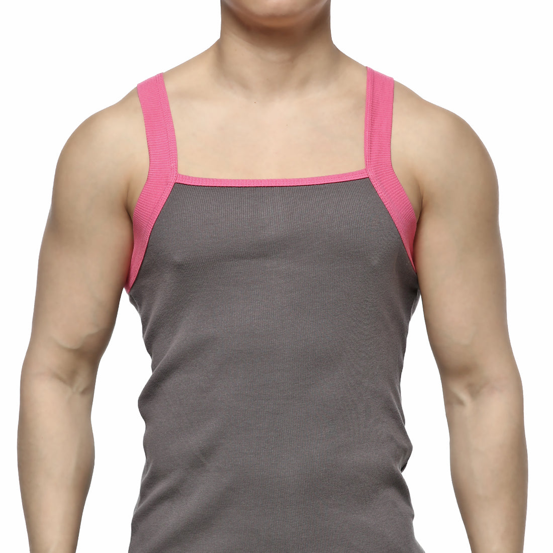 [M2W] Square Cut Tank Top Gray (3125-10)