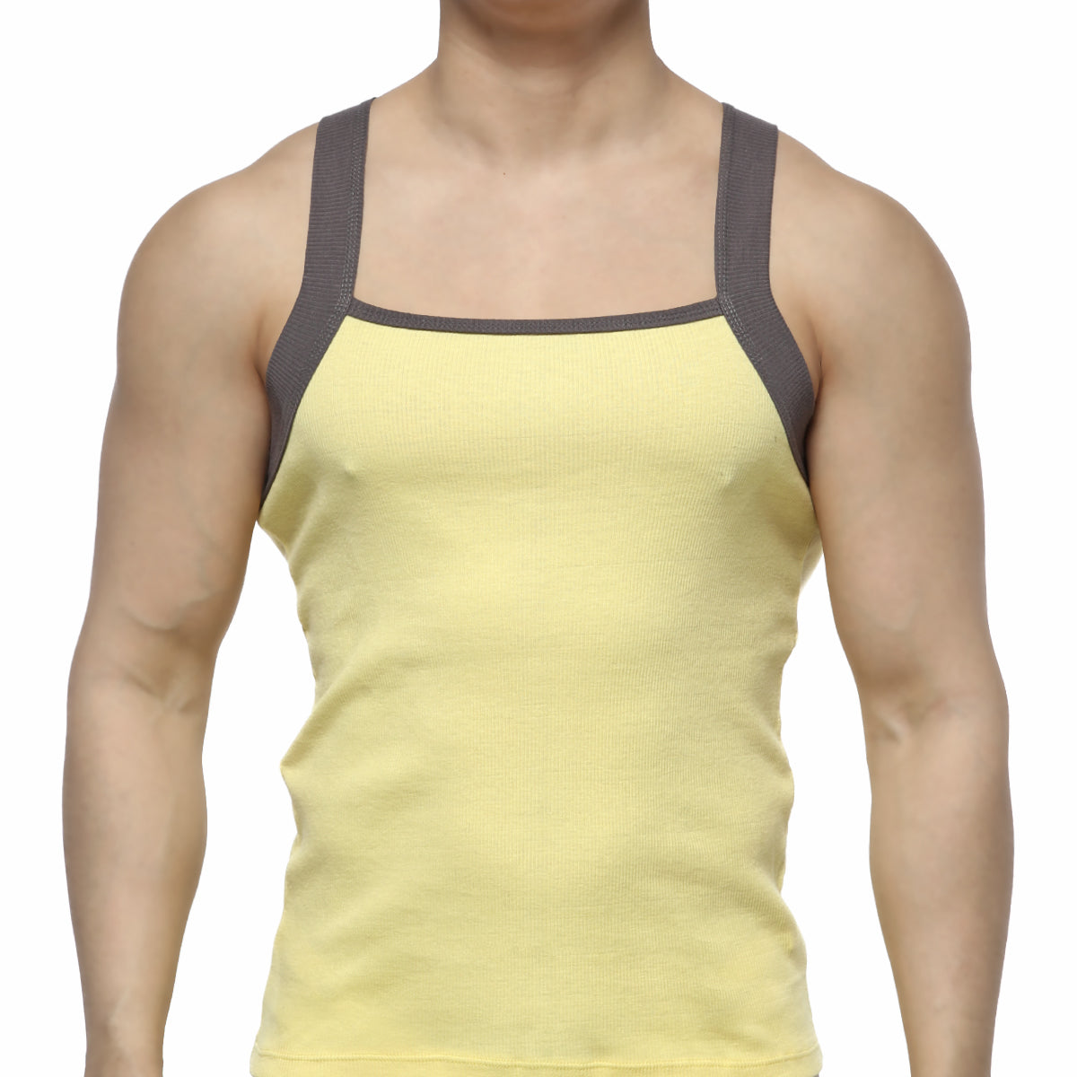 [M2W] Square Cut Tank Top Yellow (3125-15)