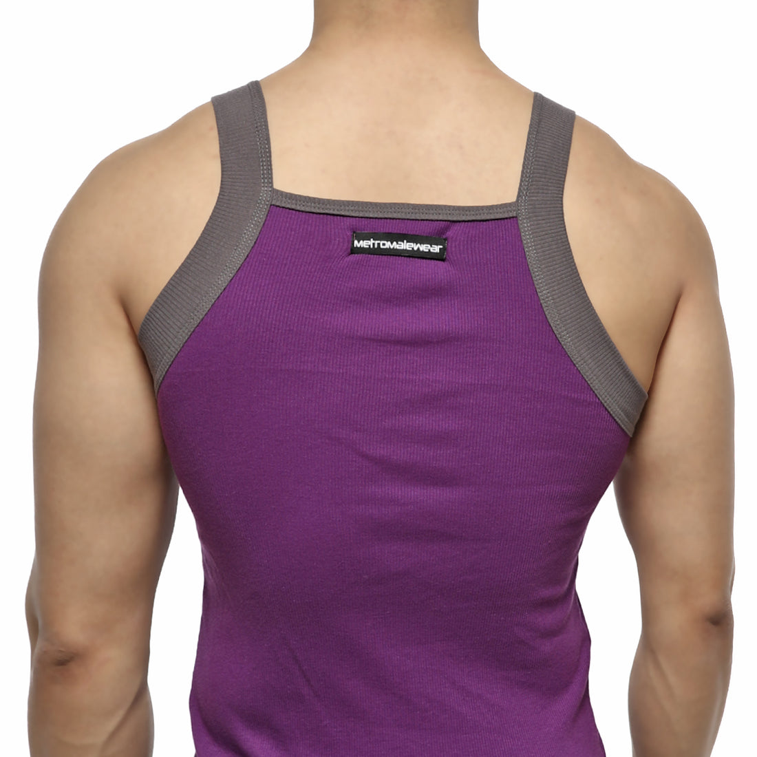 [M2W] Square Cut Tank Top Purple (3125-19)