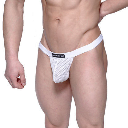 [M2W] Pocket Thong White Mesh (3202-71)