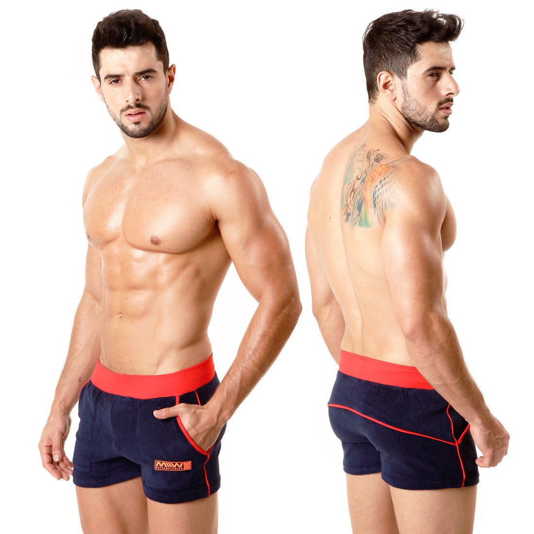 [M2W] Terry Sport Short Navy RED (4701-28)