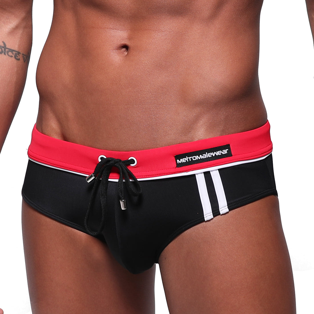 [M2W] Bing Sport Swim Brief Black (4924-03)