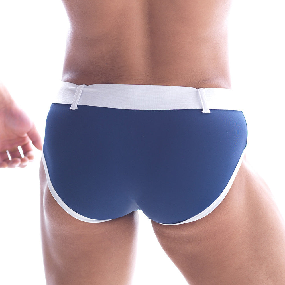 Men swimming underpants. Male swimsuit garment colorful underwear, car By  Tartila