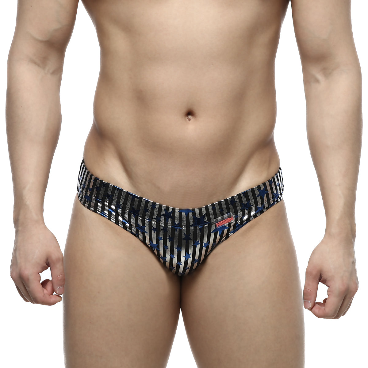 [MetroMuscleWear] Basic Competition Suit Black Stripe (4974-76)