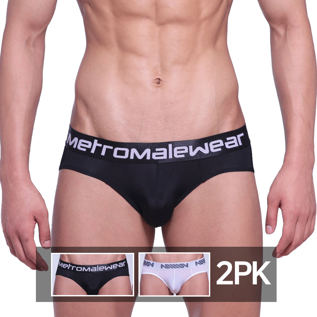 [M2W] Microfiber Hip Brief 2PK (5003-2PK)