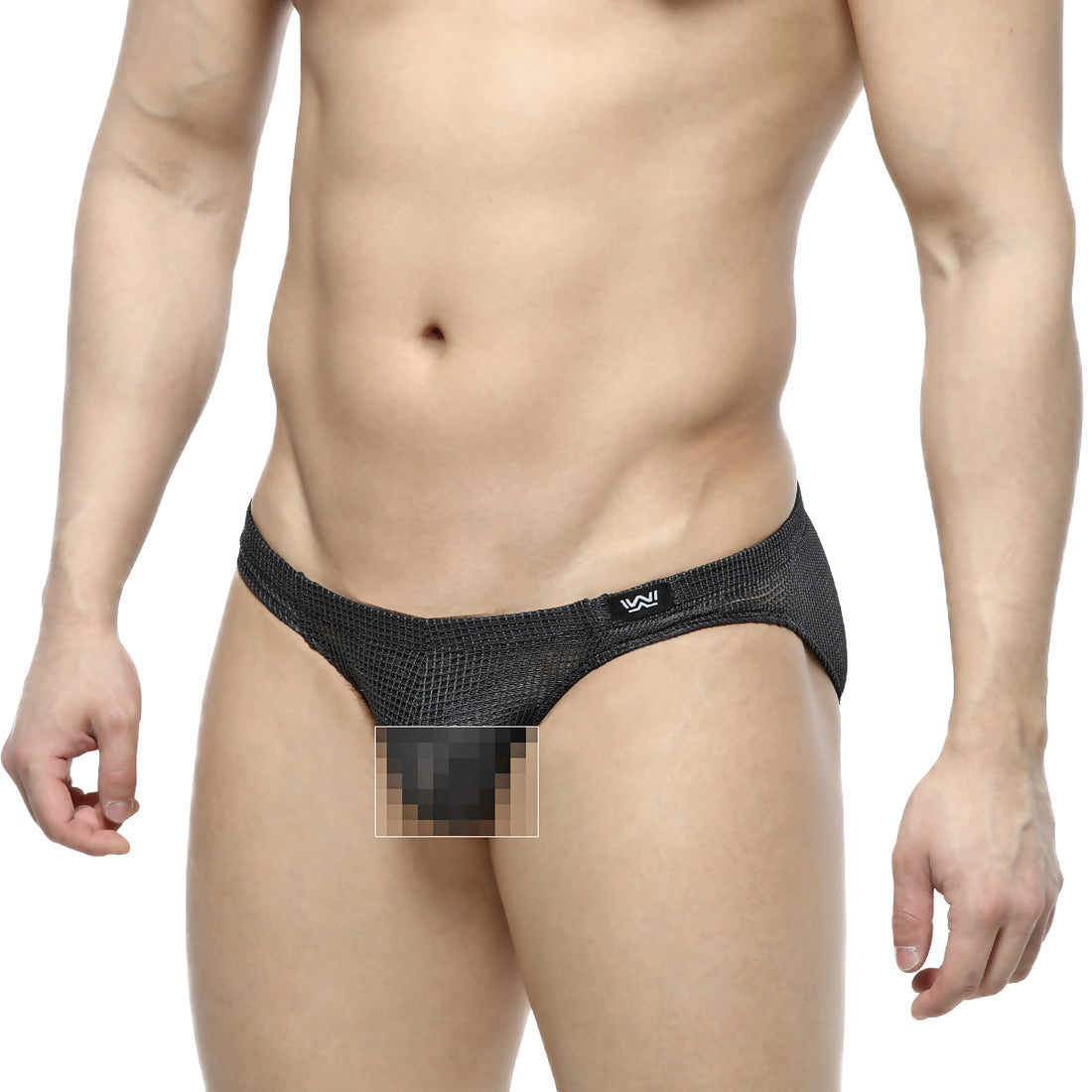 [M2W] Grid Mesh Bikini Black (5103-25)