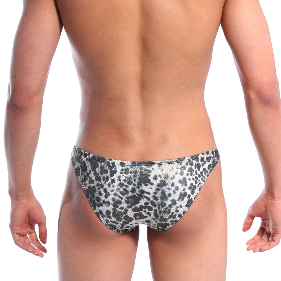 [M2W] Metalic Leopard Silver Bikini (6003-61)