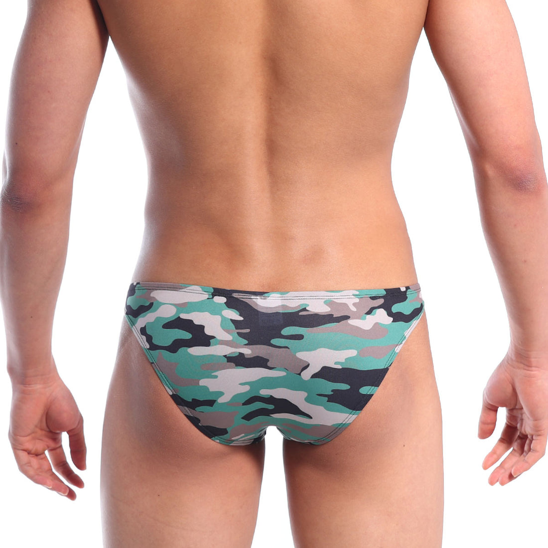 [M2W] Slim Hip Bikini Green Camo (6003-64)