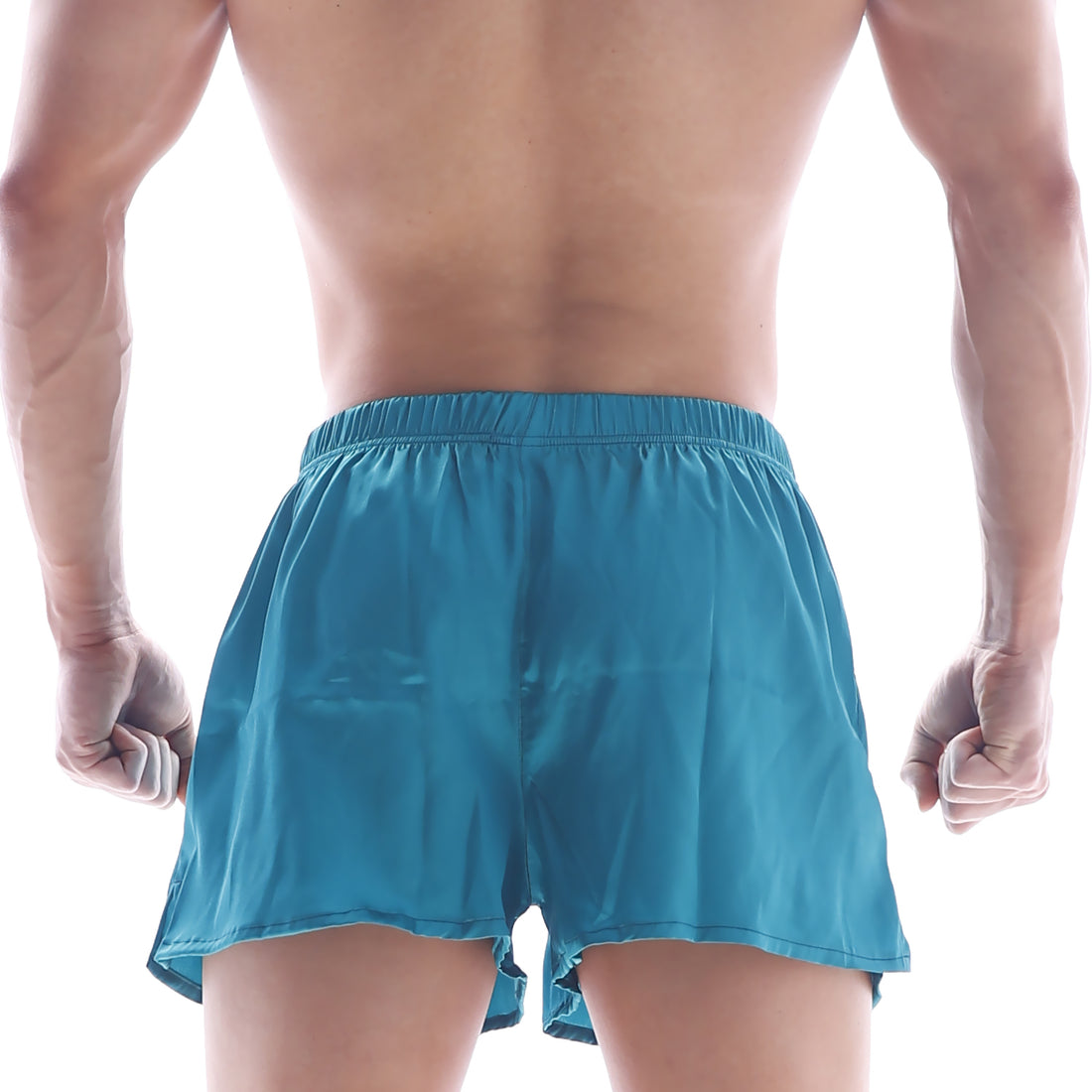 [M2W] Silk Satin Boxer Turquoise (S33-08)